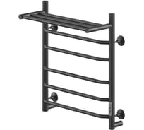 Электрический кабельный полотенцесушитель Ника WAY-3 60/50 с полкой RAL9005 черный матовый U WAY-3 60/50 с/п черн U