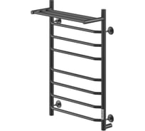 Электрический кабельный полотенцесушитель Ника WAY-3 80/50 с полкой RAL9005 черный матовый U WAY-3 80/50 с/п черн U