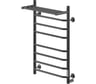 Электрический кабельный полотенцесушитель Ника WAY-3 80/50 с полкой RAL9005 черный матовый U WAY-3 80/50 с/п черн U