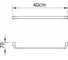 Полотенцедержатель CLEVER ELEGANCE 40 CM 60157 2