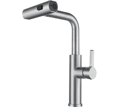 Смеситель для кухни с выдвижной мультирежимной лейкой Профсан ПСМ AISI-304 тип ГОСТ См-МОЦБИвА PSM-300-96