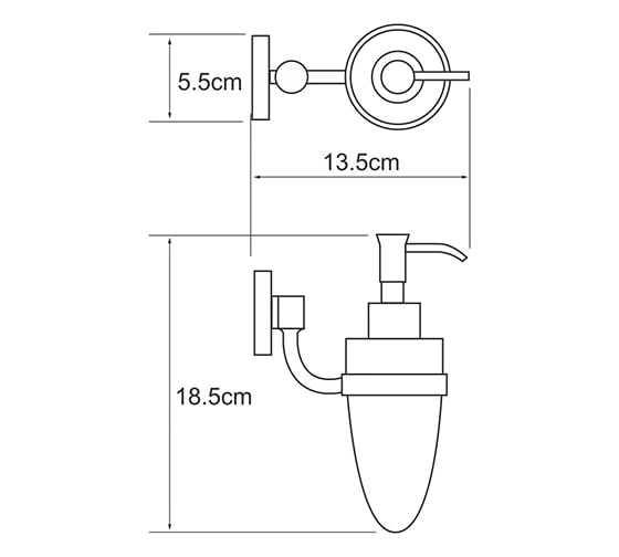 Дозатор для жидкого мыла WasserKRAFT Rhein K-6299
