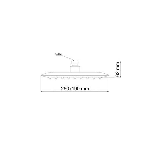 Верхняя душевая насадка WasserKRAFT A031
