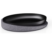 Настольная мыльница для ванной FORA Granit dark полирезин FOR-GRD036