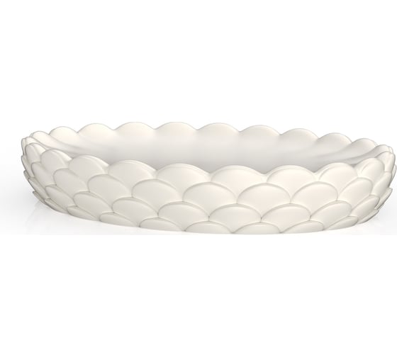 Настольная мыльница для ванной FORA White dragon полирезин FOR-DRA036WT