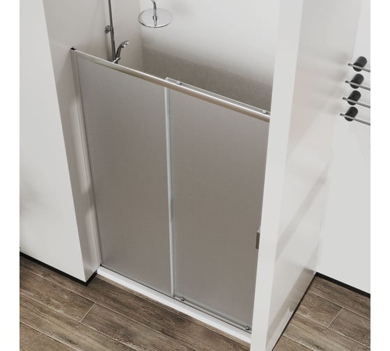 Душевая дверь VINCEA City 1200, хром, стекло текстурное VDS-5CT120MT