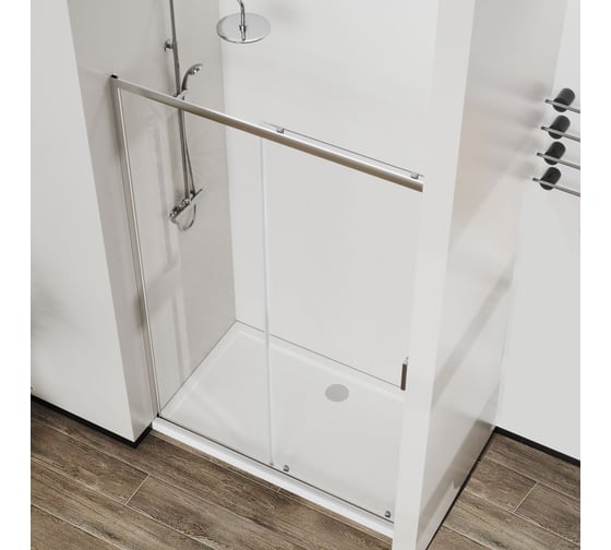 Душевая дверь VINCEA City 1200, хром, стекло прозрачное VDS-5CT120CL