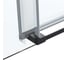 Душевая дверь VINCEA Como Soft 1300, черный, стекло прозрачное VDS-1CS130CLB 4