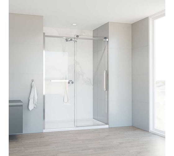 Душевая дверь VINCEA Como Soft 1400, хром, стекло прозрачное VDS-1CS140CL