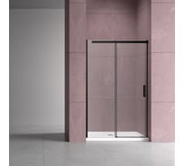 Душевая дверь VINCEA Dice vds-4d120clb, 1200, черный, стекло прозрачное VDS-4D110CLB