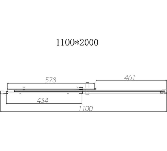 Душевая дверь VINCEA Dice vds-4d120clb, 1200, черный, стекло прозрачное VDS-4D110CLB