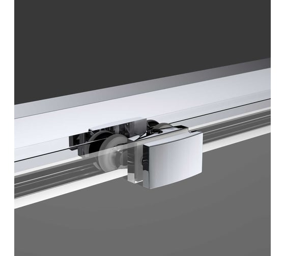 Душевая дверь VINCEA Soft 1400, черный, стекло прозрачное VDS-3SO140CLB