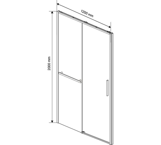 Душевая дверь VINCEA Slim Soft 1200, брашированное золото, стекло прозрачное VDS-1SS120CLG