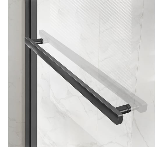 Душевая дверь VINCEA Slim Soft 1200, вороненая сталь, стекло прозрачное VDS-1SS120CLGM