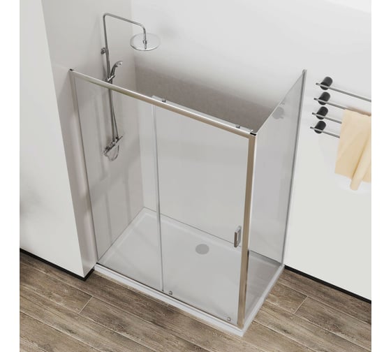 Душевой уголок VINCEA City 1200x900, хром, стекло прозрачное VSR-5CT9012CL