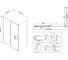 Душевой уголок VINCEA City 1200x900, хром, стекло текстурное VSR-5CT9012MT 4