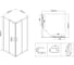 Душевой уголок VINCEA City 800x800, хром, стекло прозрачное VSS-5CT800CL 6
