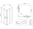 Душевой уголок VINCEA City 900x900, черный, стекло прозрачное VSS-5CT900CLB 5