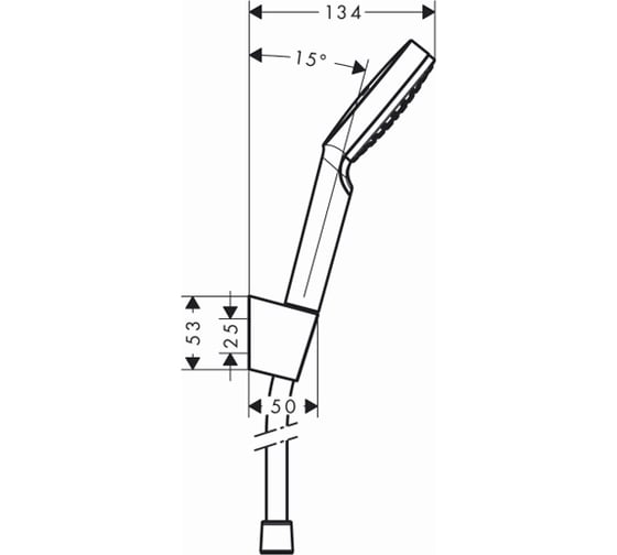 Душевой набор HANSGROHE 26567400 Crometta 1jet, 1,60 м 00000049998