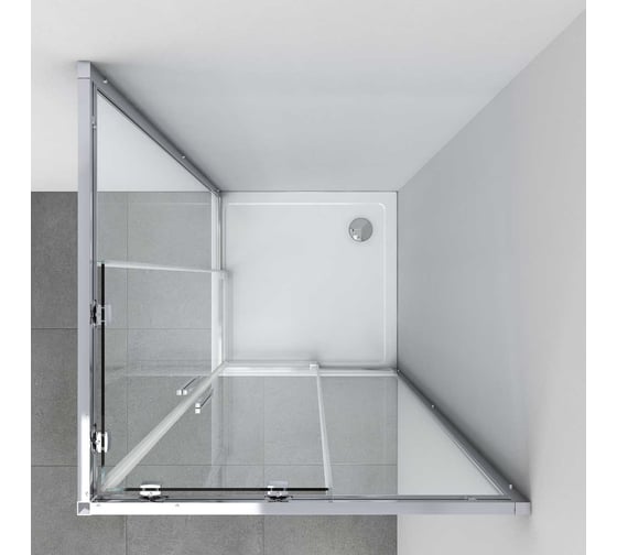Душевой уголок VINCEA Soft 900x900, хром, стекло прозрачное VSS-3SO900CL
