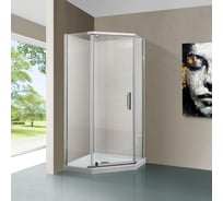 Душевой уголок VINCEA Stresa 900x900, хром, стекло прозрачное VSP-1S900CL