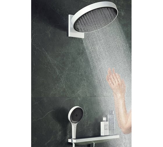 Шланговое подсоединение с держателем для душа HANSGROHE 26843700 FixFit Porter 500 мм 00000071048