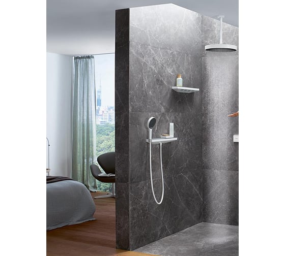 Шланговое подсоединение с держателем для душа HANSGROHE 26843700 FixFit Porter 500 мм 00000071048