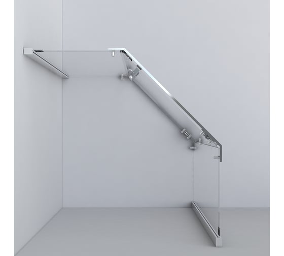 Душевой уголок VINCEA Stresa 1000x1000, хром, стекло шиншилла VSP-1S100CH