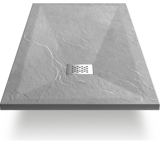 Поддон для душа из искусственного камня VINCEA 1100x800x25, серый VST-4SR8011G