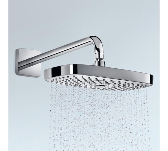 Верхний душ с держателем HANSGROHE 27385000 Raindance Select Е300 2jet 390мм 00000029677