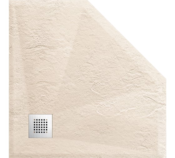 Поддон для душа из искусственного камня VINCEA 900x900x25, бежевый VST-4SP9090C