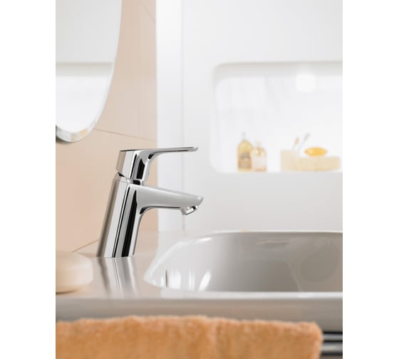 Смеситель для раковины без донного клапана HANSGROHE 31733000 Focus E2 00000008274