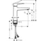 Смеситель для раковины HANSGROHE 32507000 Metropol 110 Push-Open 00000054844 5