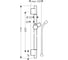 Штанга для душа HANSGROHE 28632140 Unica S Puro 00000071145 2