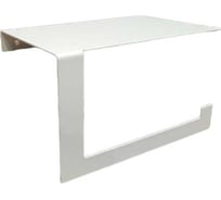 Держатель для туалетной бумаги ГеоПластБорд с полочкой, 16x10.5x9.5 см, правый, цвет белый D01WP