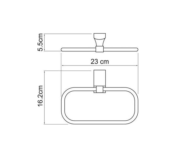 Держатель полотенец WasserKRAFT Leine K-5060