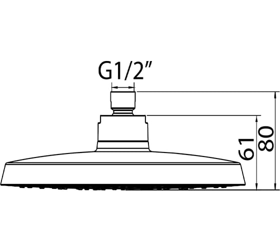 Верхний душ CLEVER SYVARI EVO AIR д.225 60301