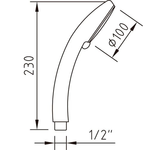 Лейка для душа CLEVER TANGANYKA д.100 5 режимов 97994