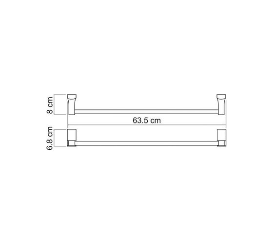 Одинарный держатель полотенец WasserKRAFT Leine K-5030
