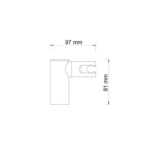 Настенный держатель лейки WasserKRAFT A008