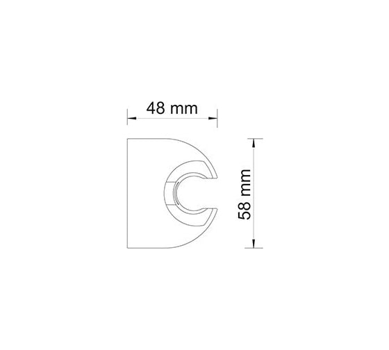 Настенный держатель лейки WasserKRAFT A009