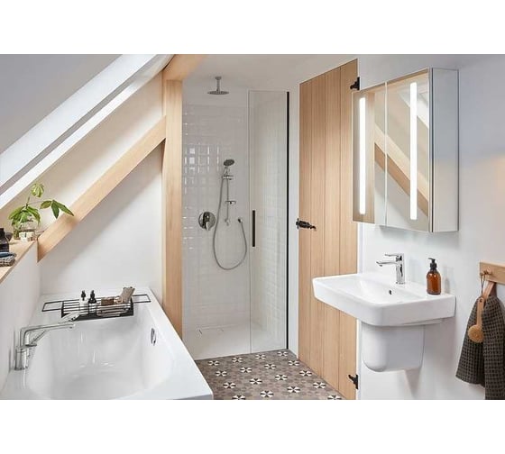 Ручной душ VILLEROY & BOCH с одной функцией, ABS-пластик, хром TVS00000500061 00000091896