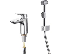 Смеситель для раковины Aquatek Вега с гигиеническим ручным душем aq1012cr 00000129541