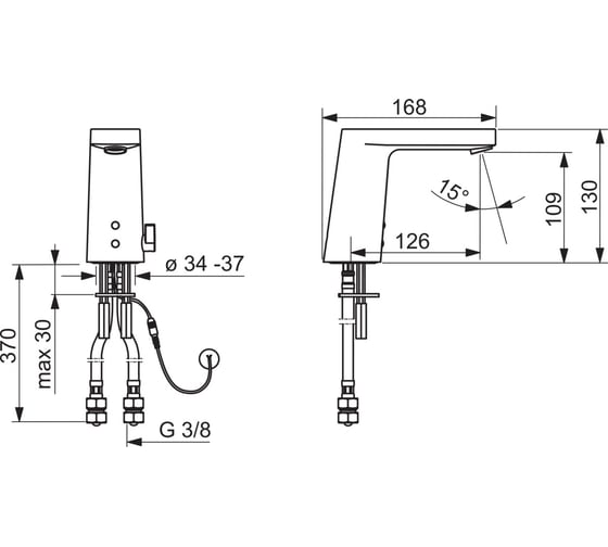 Cмеситель для раковины ORAS Electra 6125F 00000053370