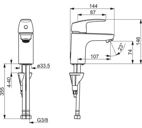 Cмеситель для раковины ORAS Safira NEW 1010F 00000052817