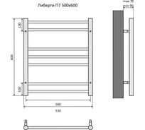 Полотенцесушитель Aquatek либерти 00000132961