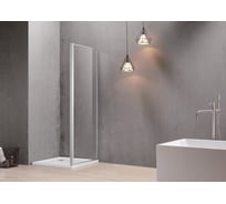 Боковая часть душевого ограждения SANTREK AQUA Time- SP-700-C-Chrome 700x1950 стекло прозрачное 6мм, профиль Хром 314657