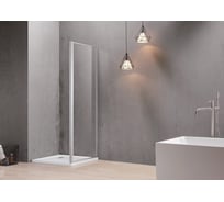 Боковая часть душевого ограждения SANTREK AQUA Time- SP-700-G-Chrome 700x1950 стекло грейп 6мм, профиль Хром 314665