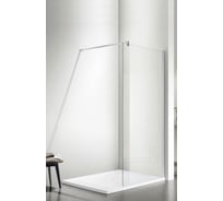 Душевое ограждение SANTREK AQUA Тour - SG-800-С-Chrome 800x1950 стекло прозрачное 6мм, профиль хром (штанга в комплекте) 314081
