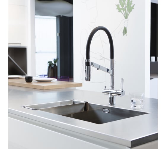 Комбинированный смеситель для кухни CLEVER CHEF WT19 с выходом для питьевой воды 60729